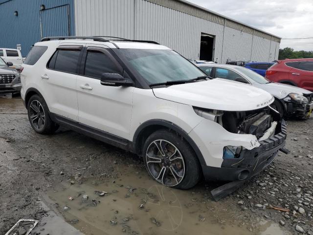 1FM5K8GT7FGA37671 - 2015 FORD EXPLORER SPORT WHITE photo 4