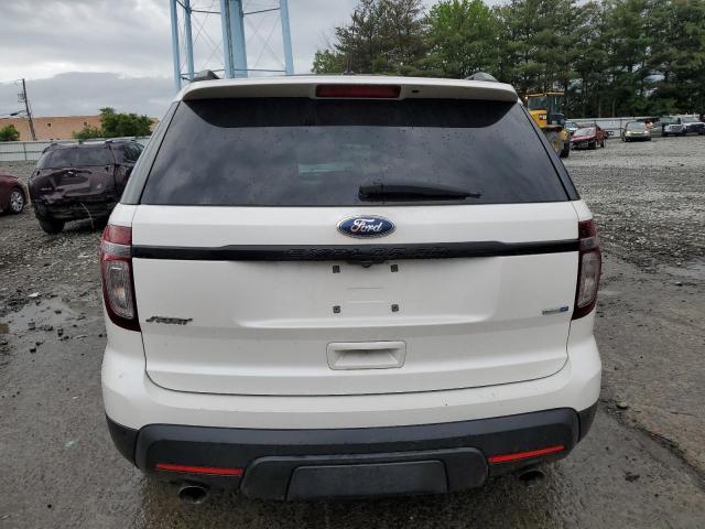 1FM5K8GT7FGA37671 - 2015 FORD EXPLORER SPORT WHITE photo 6