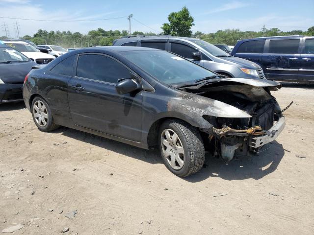 2HGFG12607H538363 - 2007 HONDA CIVIC LX BLACK photo 4