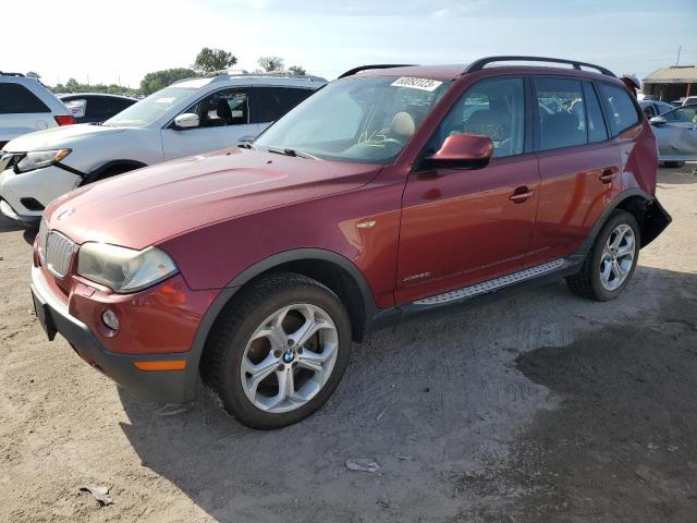 WBXPC9C48AWJ31946 - 2010 BMW X3 XDRIVE30I RED photo 1