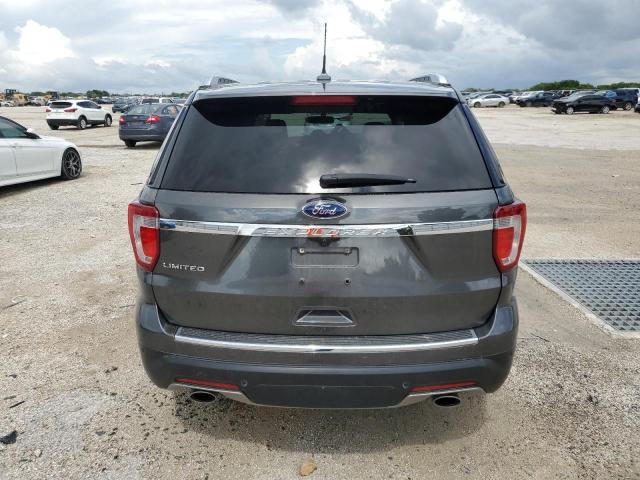 1FM5K7F89KGB16910 - 2019 FORD EXPLORER LIMITED GRAY photo 6