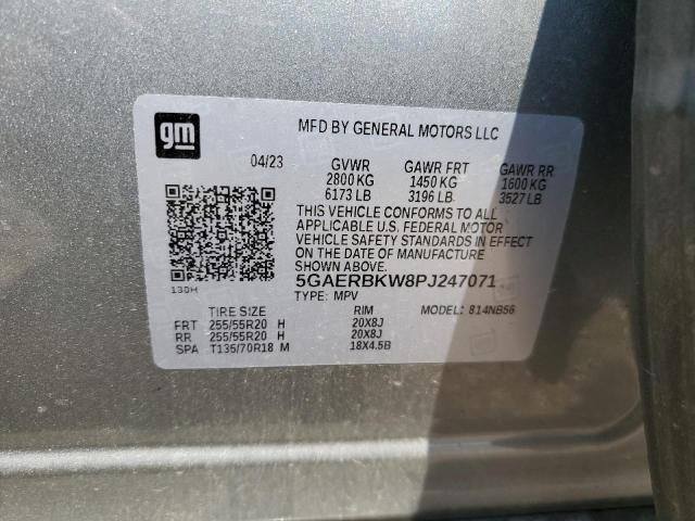 5GAERBKW8PJ247071 - 2023 BUICK ENCLAVE ESSENCE 灰色 照片 13