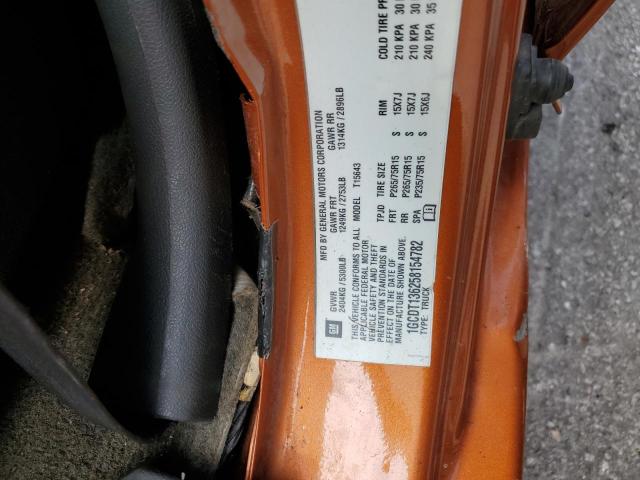 1GCDT136258154782 - 2005 CHEVROLET COLORADO ORANGE photo 13