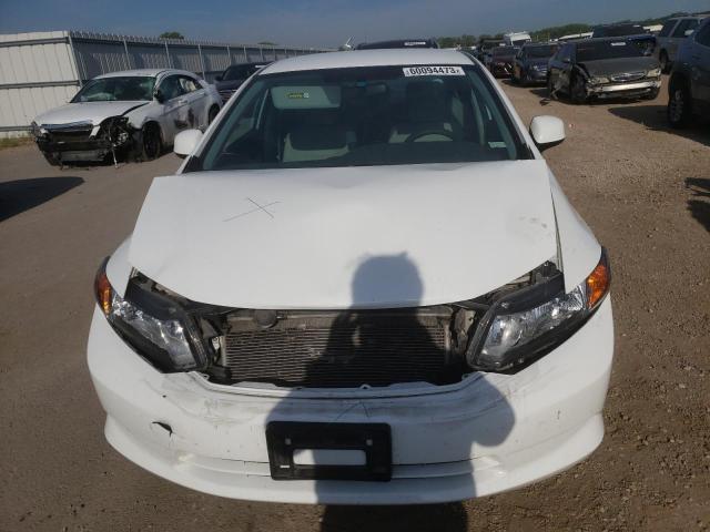 19XFB2F5XCE093804 - 2012 HONDA CIVIC LX WHITE photo 5