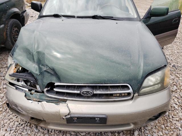 4S3BH806017663372 - 2001 SUBARU LEGACY OUTBACK H6 3.0 LL BEAN GREEN photo 11