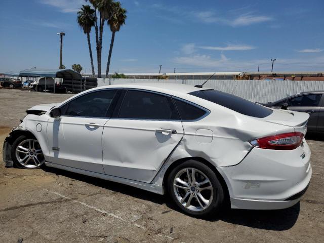 3FA6P0SU5FR206869 - 2015 FORD FUSION TITANIUM PHEV WHITE photo 2