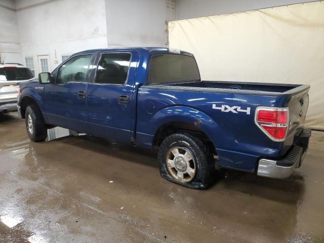 1FTEW1E80AFB95203 - 2010 FORD F150 SUPERCREW BLUE photo 2