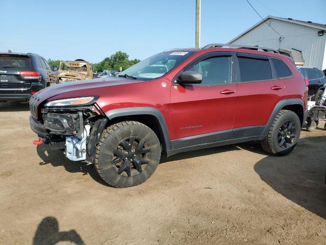 1C4PJMBS2FW757070 - 2015 JEEP CHEROKEE TRAILHAWK BURGUNDY photo 1