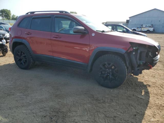 1C4PJMBS2FW757070 - 2015 JEEP CHEROKEE TRAILHAWK BURGUNDY photo 4