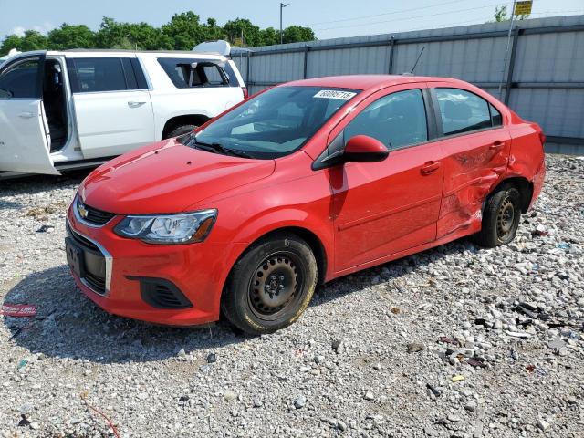 1G1JB5SH5J4101472 - 2018 CHEVROLET SONIC LS RED photo 1