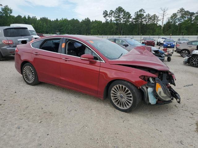 3FA6P0D99DR182341 - 2013 FORD FUSION TITANIUM BURGUNDY photo 4