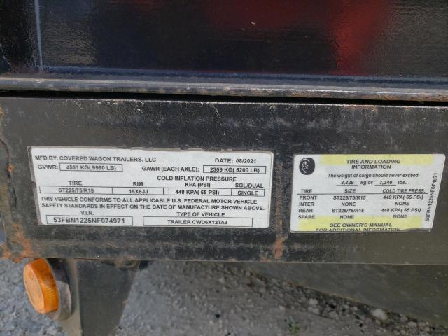 53FBN1225NF074971 - 2022 UTILITY TRAILER Qara foto 10