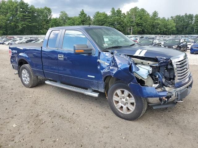 1FTFX1ET0CFB31638 - 2012 FORD F150 SUPER CAB BLUE photo 4