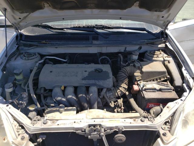 2T1KR32E47C644531 - 2007 TOYOTA COROLLA MA XR SILVER photo 11