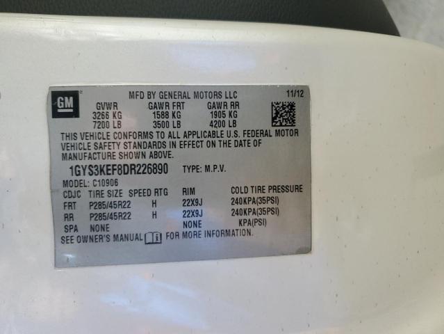 1GYS3KEF8DR226890 - 2013 CADILLAC ESCALADE ESV PLATINUM Ağ foto 12