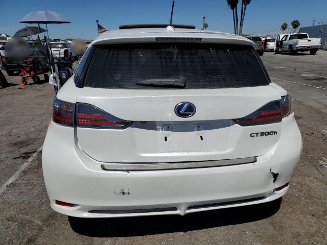 JTHKD5BH4D2171906 - 2013 LEXUS CT 200 WHITE photo 6