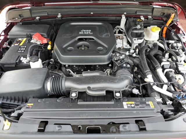 1C4JJXP62NW170448 - 2022 JEEP WRANGLER U SAHARA 4XE BURGUNDY photo 11