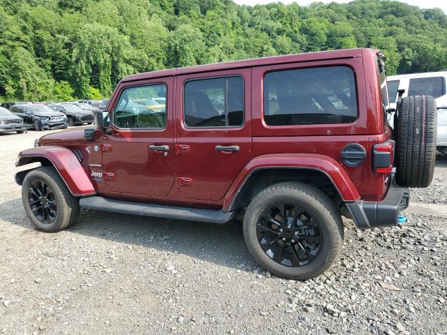 1C4JJXP62NW170448 - 2022 JEEP WRANGLER U SAHARA 4XE BURGUNDY photo 2