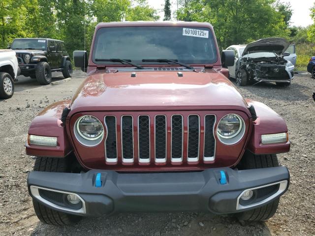 1C4JJXP62NW170448 - 2022 JEEP WRANGLER U SAHARA 4XE BURGUNDY photo 5