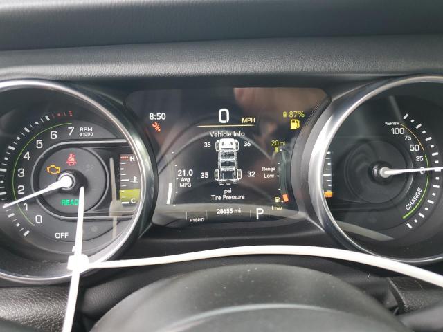 1C4JJXP62NW170448 - 2022 JEEP WRANGLER U SAHARA 4XE BURGUNDY photo 9