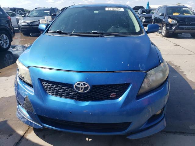 2T1BU4EE2AC443492 - 2010 TOYOTA COROLLA BASE BLUE photo 5