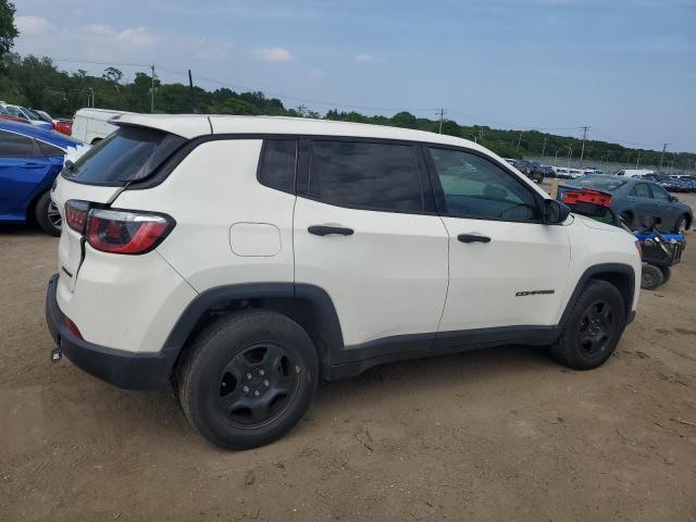 3C4NJCAB0JT272136 - 2018 JEEP COMPASS SPORT أبيض صورة 3