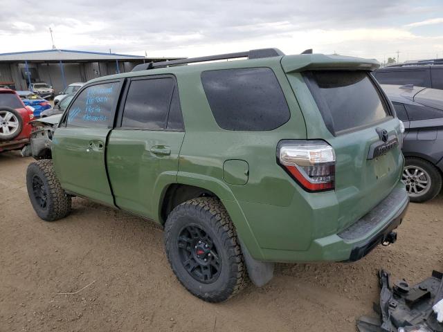 JTERU5JR5M5949246 - 2021 TOYOTA 4RUNNER SR5 PREMIUM GREEN photo 2