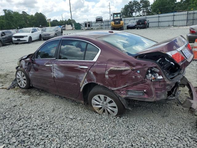 1HGCR2F88DA124174 - 2013 HONDA ACCORD EXL BURGUNDY photo 2