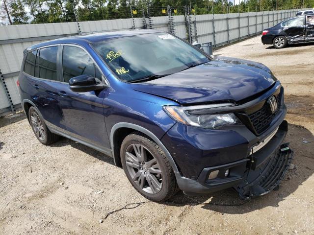 5FNYF7H56KB002432 - 2019 HONDA PASSPORT EXL BLUE photo 1