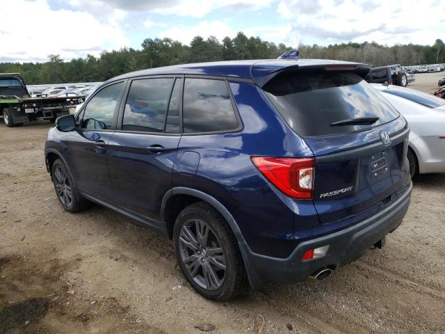 5FNYF7H56KB002432 - 2019 HONDA PASSPORT EXL BLUE photo 3