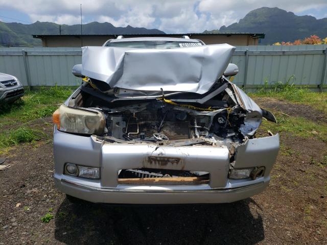 JTEBU5JR9B5069777 - 2011 TOYOTA 4RUNNER SR5 SILVER photo 5