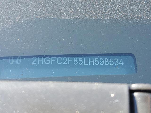 2HGFC2F85LH598534 - 2020 HONDA CIVIC SPORT 黑色 照片 12