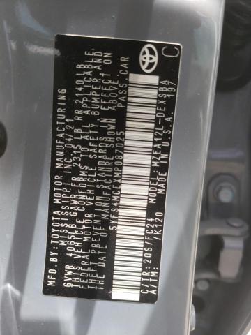 5YFS4MCEXMP087025 - 2021 TOYOTA COROLLA SE 灰色 照片 12