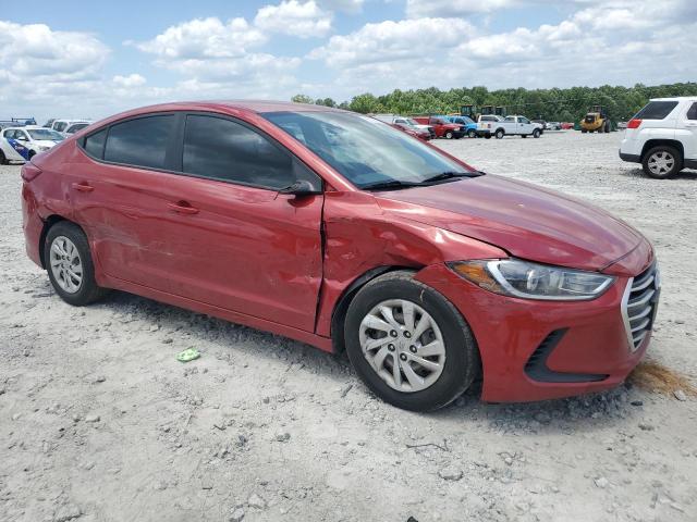 5NPD74LF1HH211341 - 2017 HYUNDAI ELANTRA SE RED photo 4