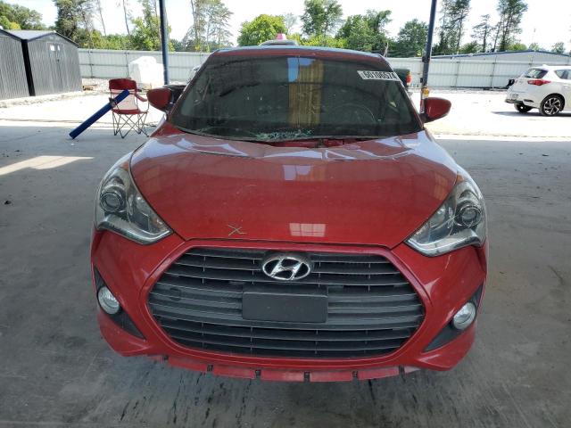 KMHTC6AE4DU158093 - 2013 HYUNDAI VELOSTER TURBO RED photo 5