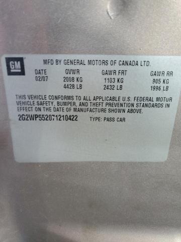 2G2WP552071210422 - 2007 PONTIAC GRAND PRIX 灰色 照片 13