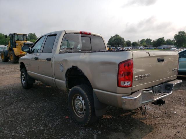 3D7KU28D53G780647 - 2003 DODGE RAM 2500 ST TAN photo 2