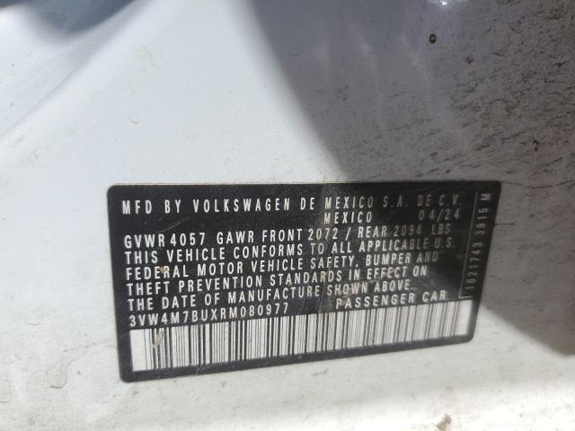 3VW4M7BUXRM080977 - 2024 VOLKSWAGEN JETTA S Ağ foto 12