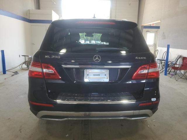 4JGDA5HB2CA015630 - 2012 MERCEDES-BENZ ML 350 4MATIC BLUE photo 6