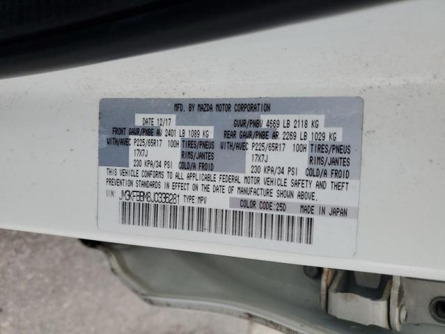 JM3KFBBM8J0336281 - 2018 MAZDA CX-5 SPORT WHITE photo 13