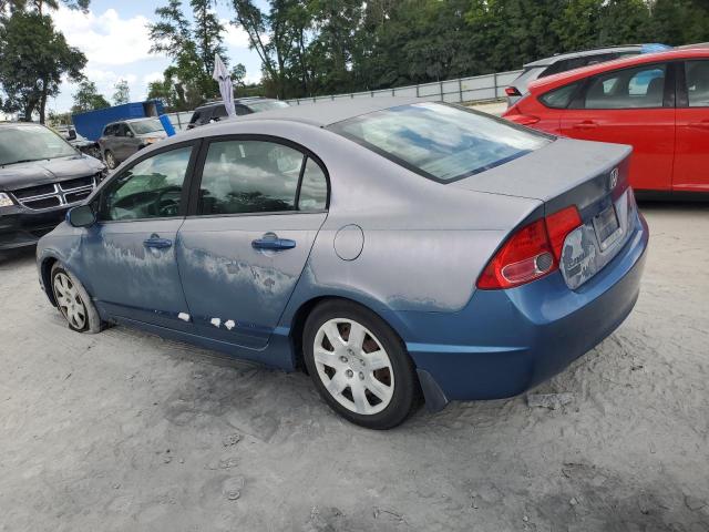 2HGFA16588H533187 - 2008 HONDA CIVIC LX BLUE photo 2