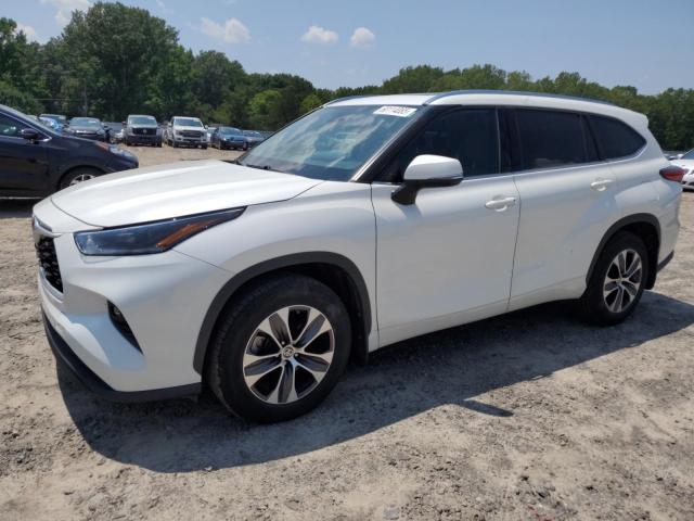 5TDGZRAH8MS077473 - 2021 TOYOTA HIGHLANDER XLE WHITE photo 1