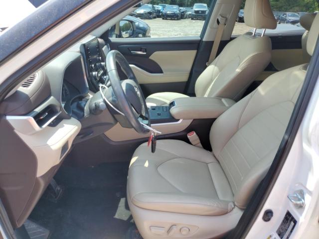 5TDGZRAH8MS077473 - 2021 TOYOTA HIGHLANDER XLE WHITE photo 7