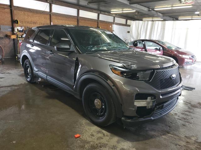 1FM5K8AB4MGA65635 - 2021 FORD EXPLORER POLICE INTERCEPTOR 灰色 照片 4