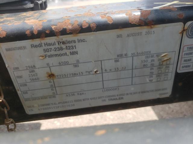 47SS091T3F1027639 - 2015 UTILITY TRAILER Qara foto 10