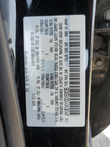 JM1DE1KY1D0153035 - 2013 MAZDA MAZDA2 黑色 照片 12