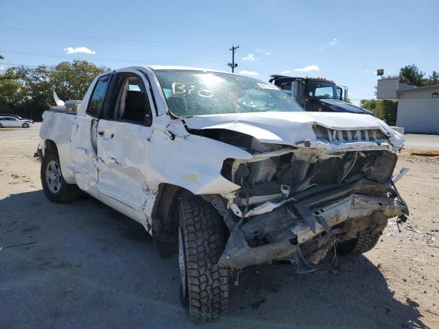 5TFUM5F16EX050547 - 2014 TOYOTA TUNDRA DOUBLE CAB SR/SR5 WHITE photo 1