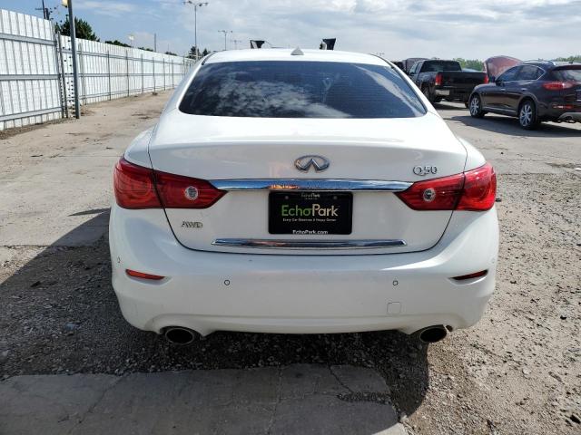 JN1BV7AR8EM690003 - 2014 INFINITI Q50 BASE WHITE photo 6