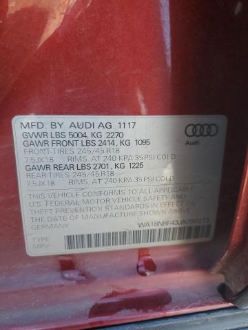 WA18NBF43JA090213 - 2018 AUDI A4 ALLROAD PREMIUM PLUS RED photo 13