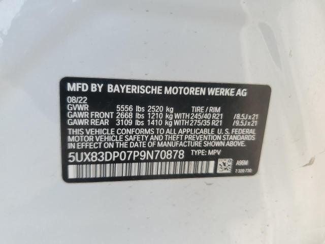 5UX83DP07P9N70878 - 2023 BMW X3 M40I WHITE photo 14